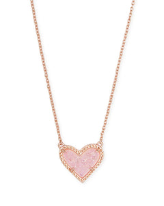 ARI HEART NECKLACE- ROSE GOLD