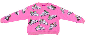 CHRISTMAS TREES TRUCK SWEATSHIRT