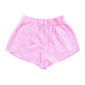 PLEATED SHORT- NEON PINK