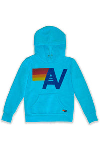 LOGO PULLOVER HOODIE - NEON BLUE