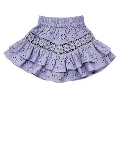 LAVENDER RUFFLE SKORT