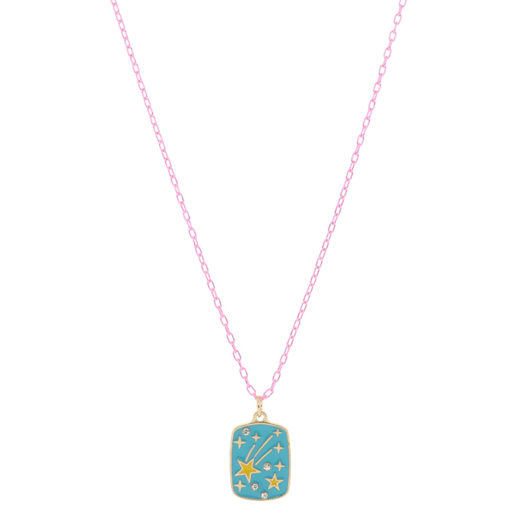 GOLD STARS PENDANT NECKLACE