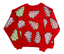 Load image into Gallery viewer, RED DEBBIE TREES SWEATSHIRT