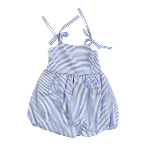 BLUE STRIPES BUBBLE DRESS