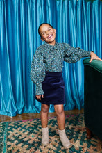 Load image into Gallery viewer, REESE SKIRT- MIDNIGHT NAVY CORD