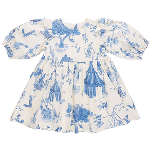 BROOKE DRESS- BLUE CIRCUS