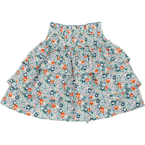 SALLY SKIRT- TEAL FLORAL