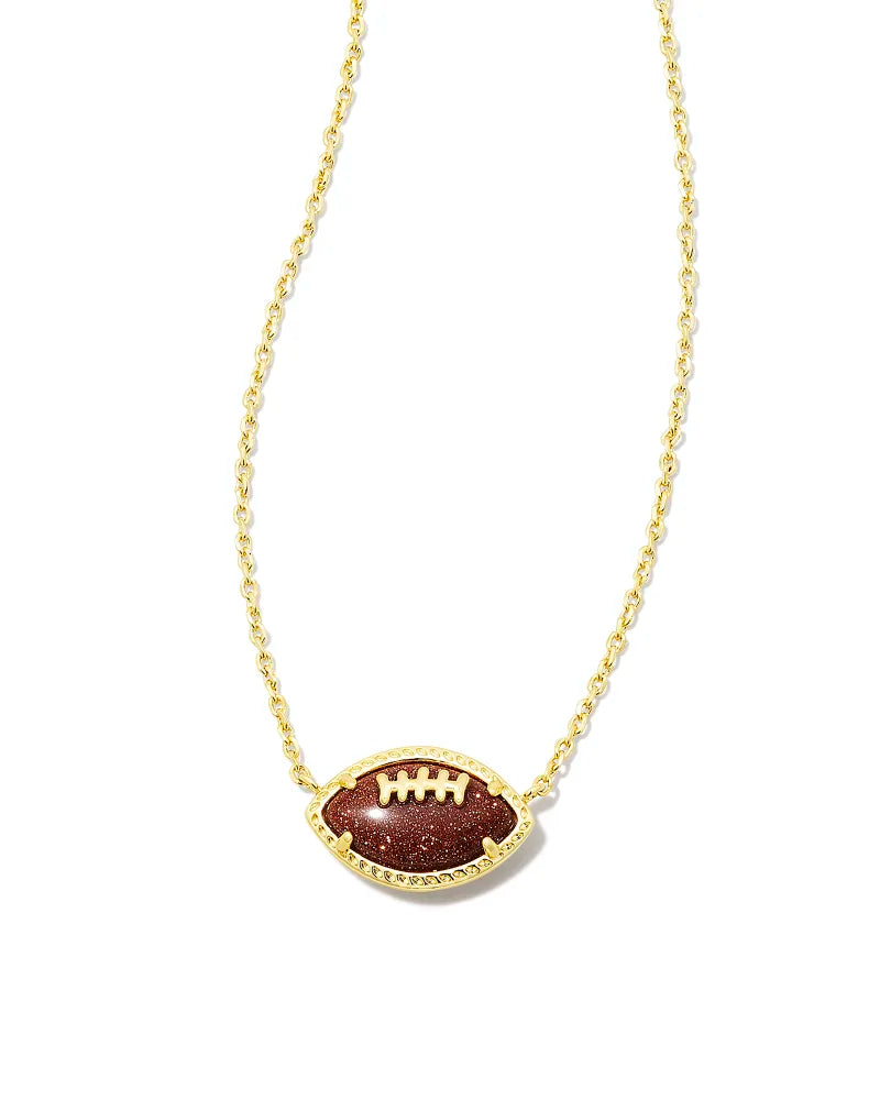 GOLD FOOTBALL NECKLACE