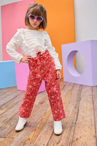 CALIBORNE PANT- CRIMSON THISTLE