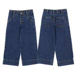 WIDE LEG DENIM- DARK