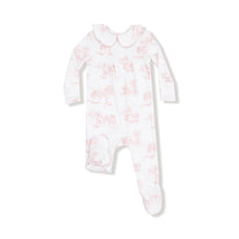 Load image into Gallery viewer, ZIPPER FOOTIE - PINK TOILE