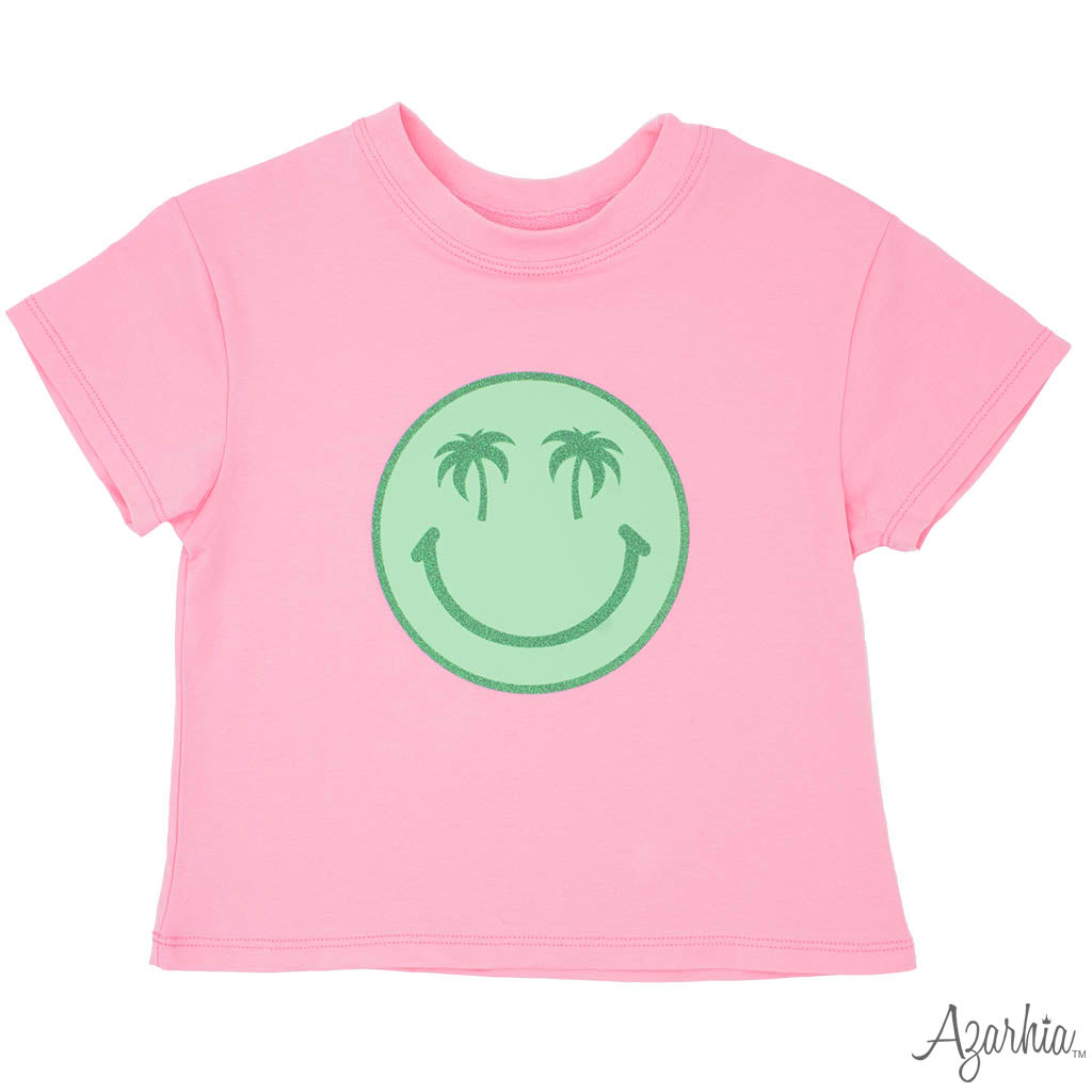 PALM SMILEY BOXY TEE