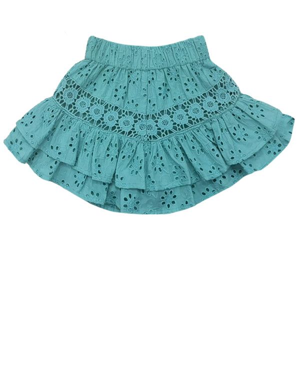 AQUA RUFFLE SKORT