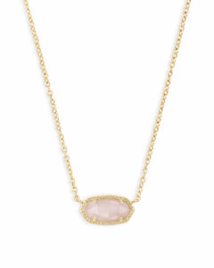 ELISA NECKLACE- ROSE QUARTZ