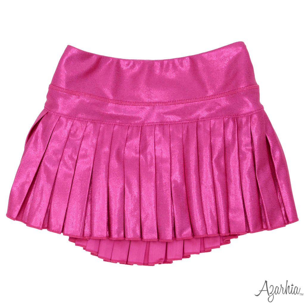 PLEATED SKORT- PINK SHIMMER
