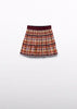 CHECKERED PLEATED SKIRT