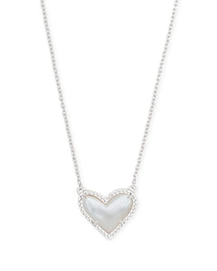 ARI SILVER HEART- IVORY MOP