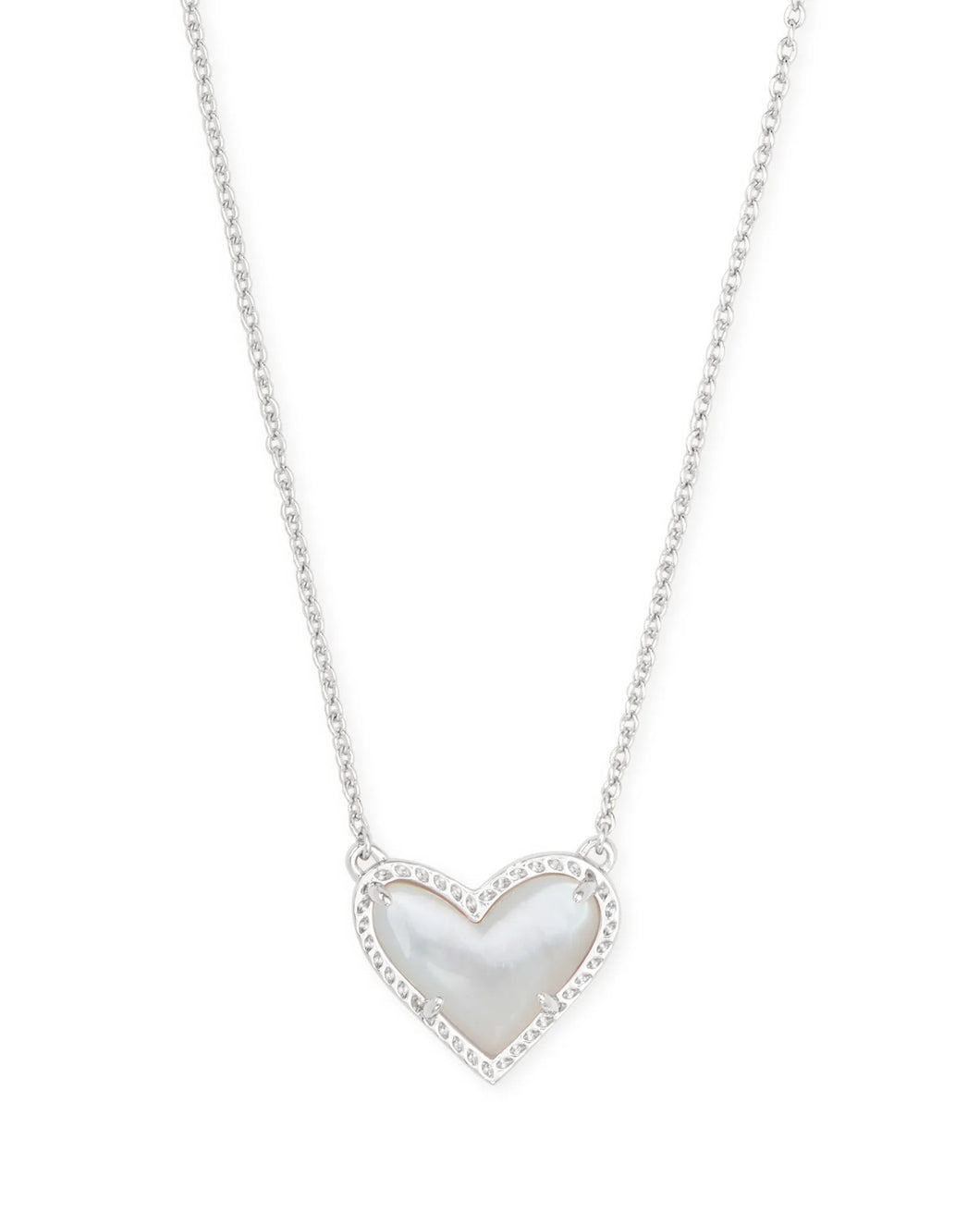 ARI SILVER HEART- IVORY MOP