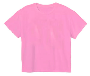 SOLID BOXY TEE- PINK