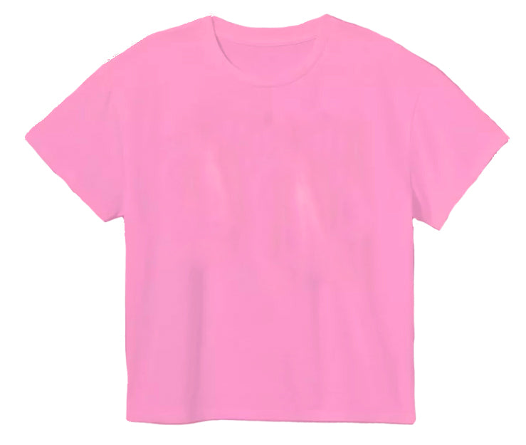 SOLID BOXY TEE- PINK