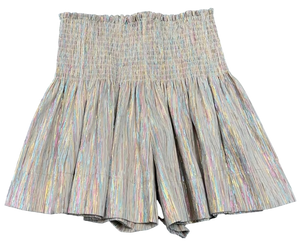 LEATHER SWING SHORT- RAINBOW