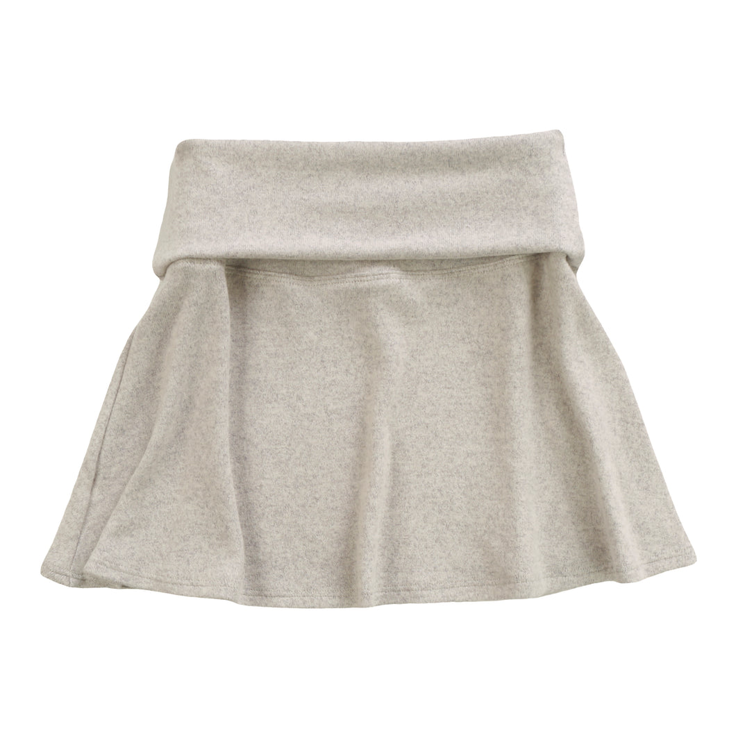 FOLD OVER SKIRT - GREY