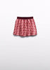 PLEATED MINI SKIRT - RED