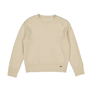 SCALLOPED SWEATER- GINGER