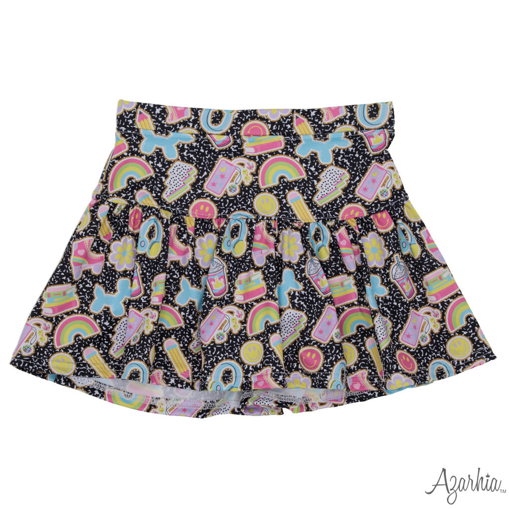 TENNIS SKORT- COMPOSITION COLLAGE