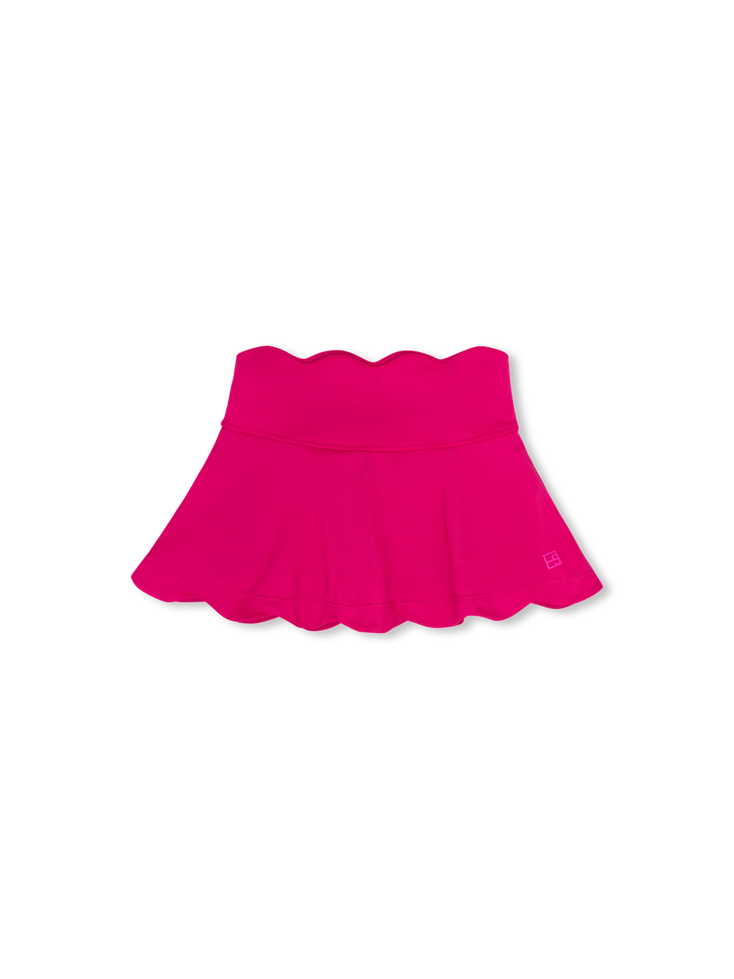 ZOE SCALLOP SKIRT- PINK