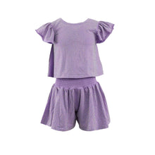 Load image into Gallery viewer, LAVENDER CRYSTAL SHORT SET
