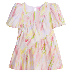 ASYMMETRICAL DRESS- WATERCOLOR
