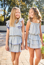Load image into Gallery viewer, POSIE TOP- BLUE DITSY