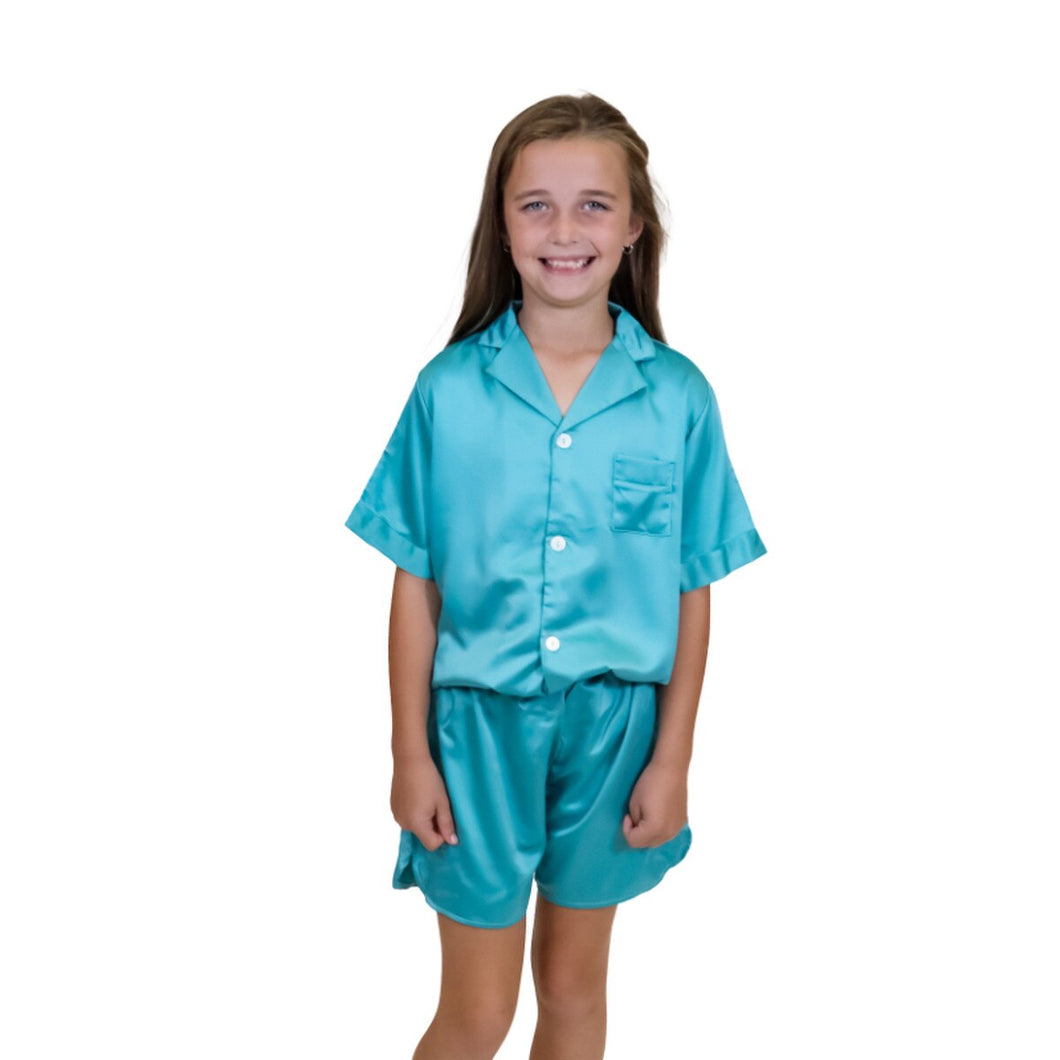 HERE'S THE DEAL TEAL PJS