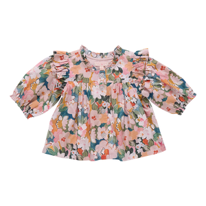 KALANI TOP- WATERCOLOR FLORAL