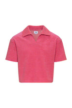 Load image into Gallery viewer, PIERCE TOP- PINK/ORANGE TERRY