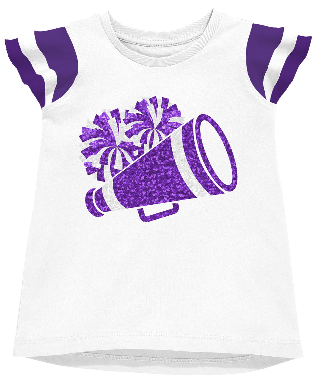SEQUIN CHEER RUFFLE TEE