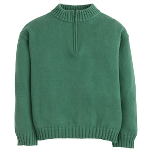 QUARTER ZIP- HUNTER GREEN