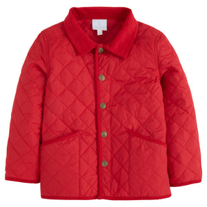 QUILTED JACKET- RED