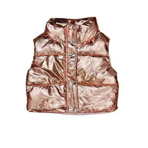 PUFFER VEST- ROSE