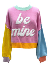 Load image into Gallery viewer, BE MINE COLORBLOCK SWEATER