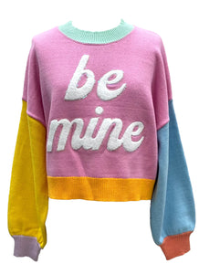 BE MINE COLORBLOCK SWEATER