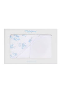 BLUE TOILE HOODED TOWEL