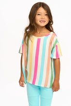 Load image into Gallery viewer, MULTI COLOR STRIPE TEE