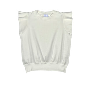 OLIVIA KNIT TOP- WHITE