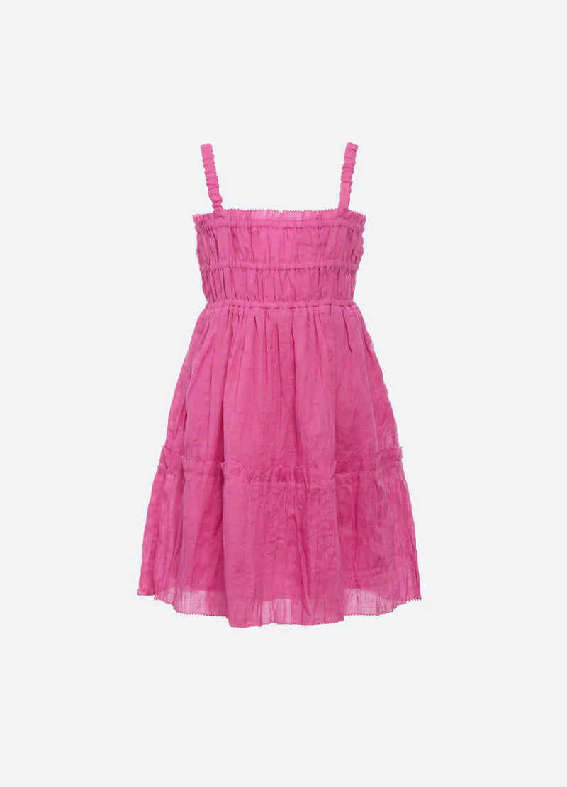 COLE PINK SMOCKED DRESS