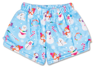 PLUSH PJ SHORTS - SNOWDAY