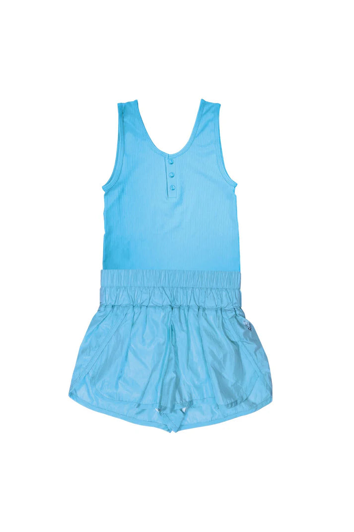 RUNNING ROMPER- TURQUOISE