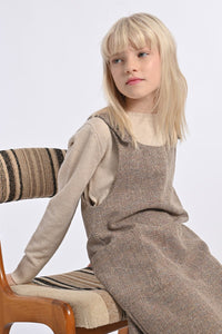FLUFFY KNIT SWEATER- BEIGE