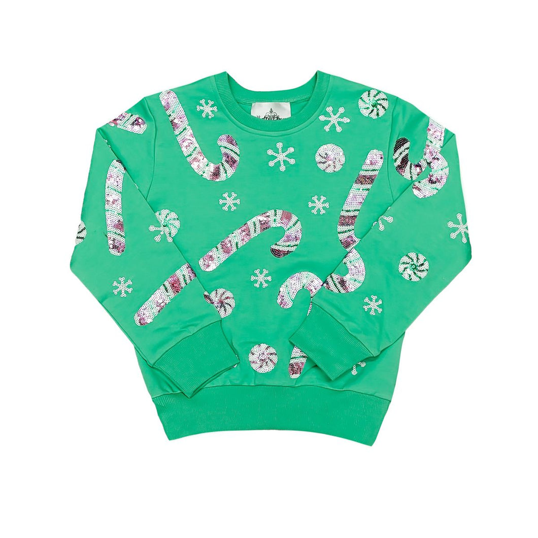 CANDYCANES TOP - TEAL